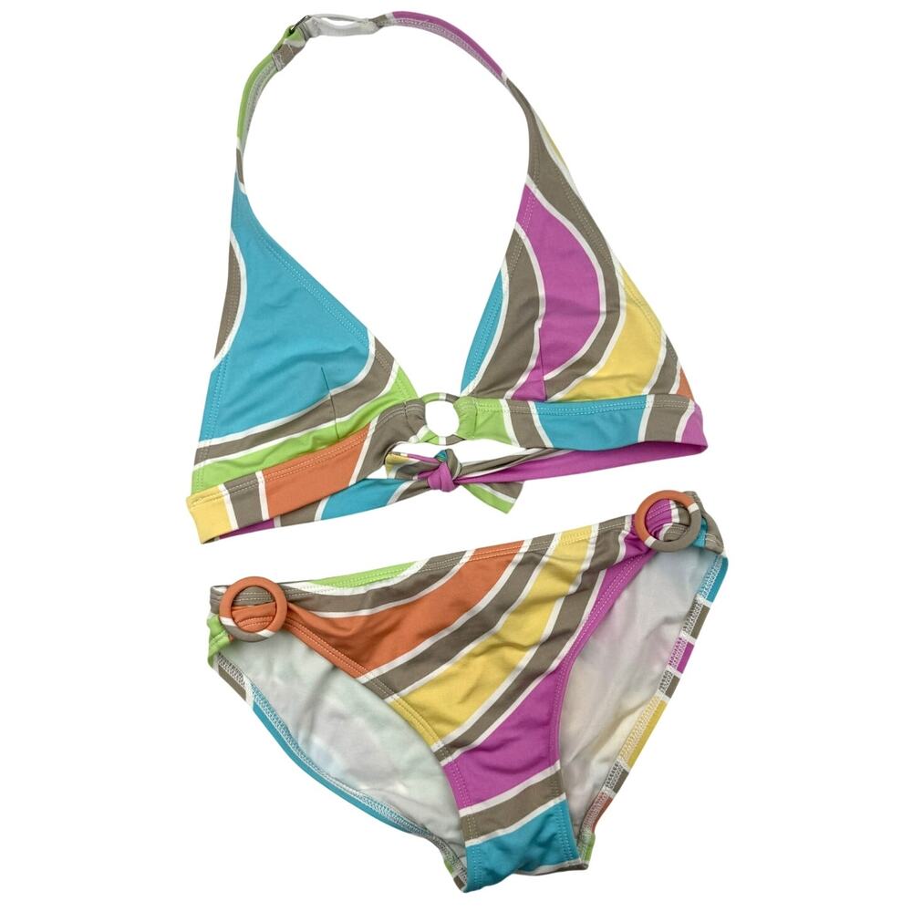 Vintage La Blanca by Rod Beattie Bikini Set Sizes 4 & 6 Psychedelic Y2K Swimwear